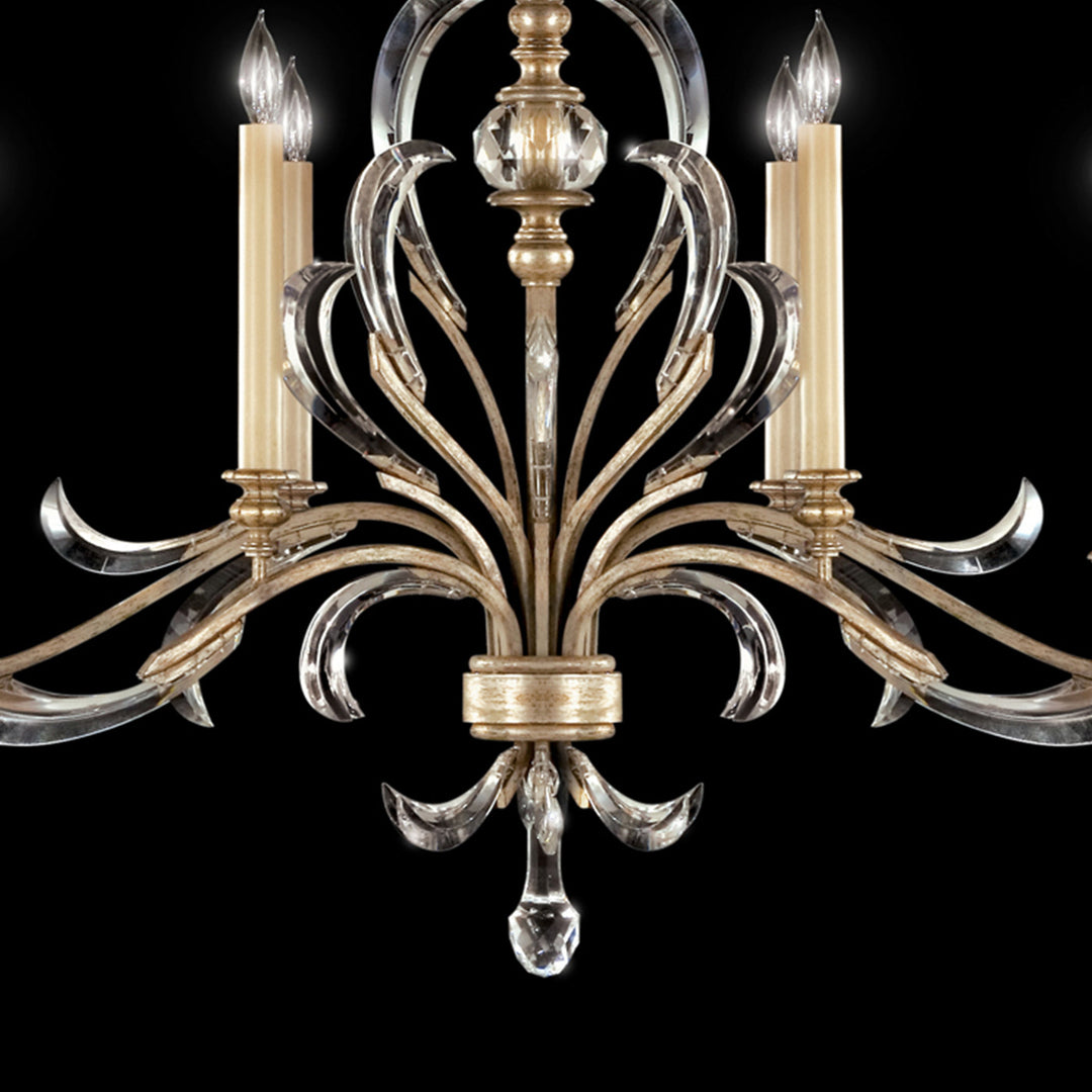 Fine Art Handcrafted Lighting Beveled Arcs 44"W Oblong Chandelier (Model 739240)