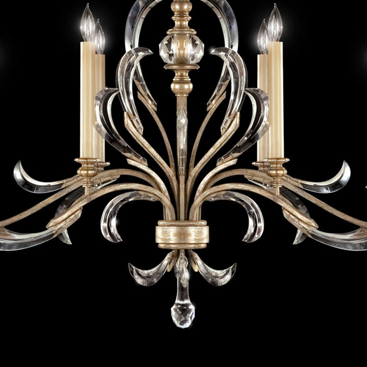 Fine Art Handcrafted Lighting Beveled Arcs 44"W Oblong Chandelier (Model 739240)