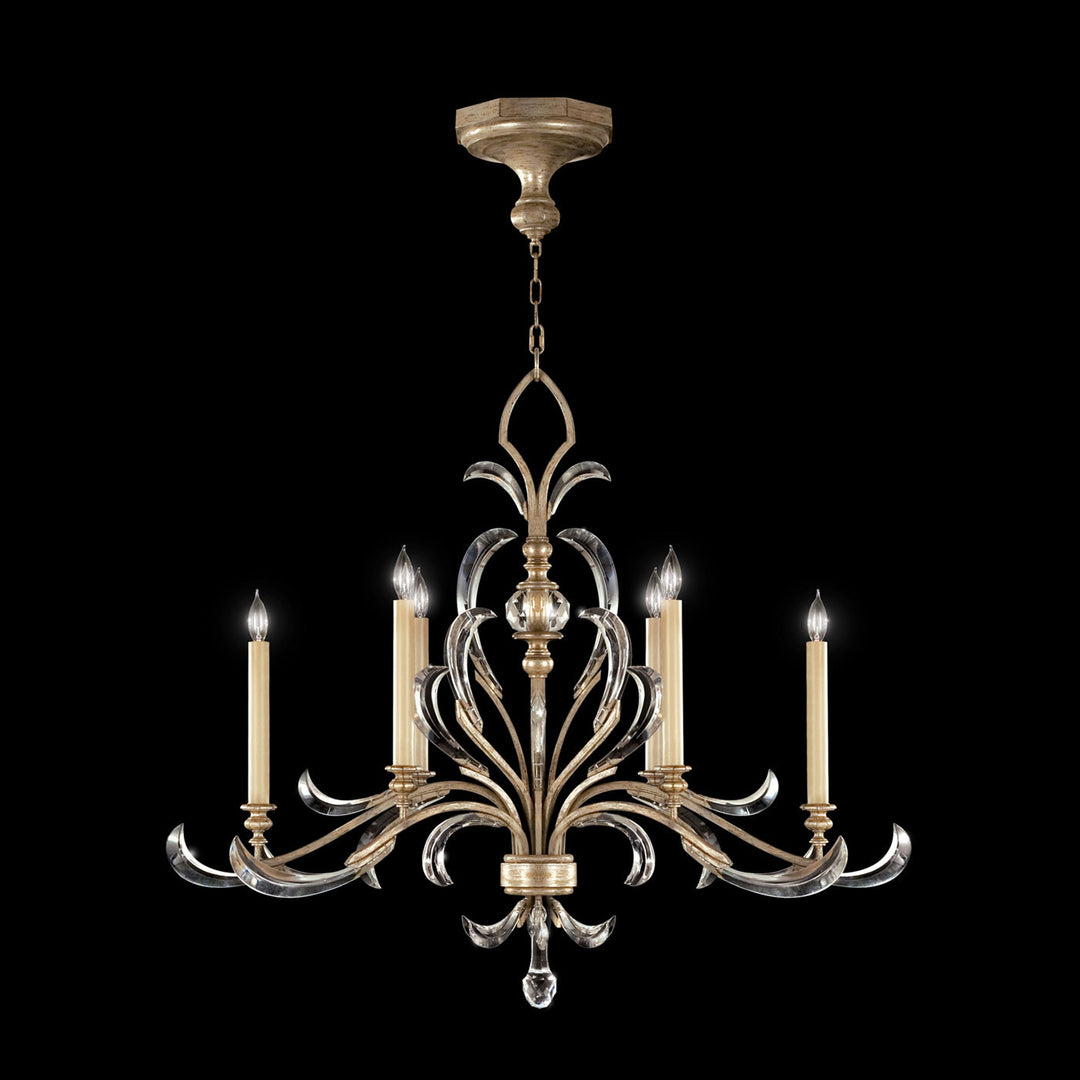 Fine Art Handcrafted Lighting Beveled Arcs 44"W Oblong Chandelier (Model 739240)