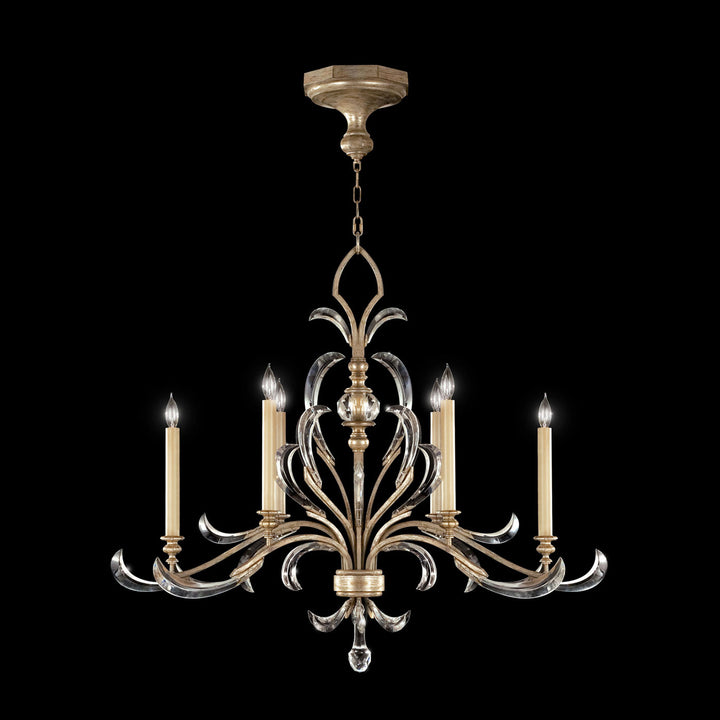 Fine Art Handcrafted Lighting Beveled Arcs 44"W Oblong Chandelier (Model 739240)
