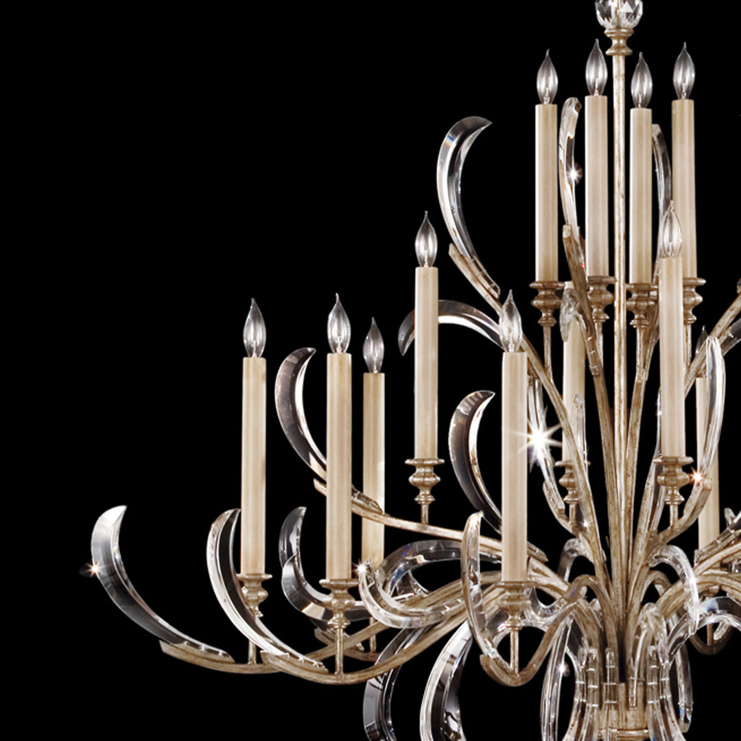 Fine Art Handcrafted Lighting Beveled Arcs 58"W Round Chandelier (Model 739640)