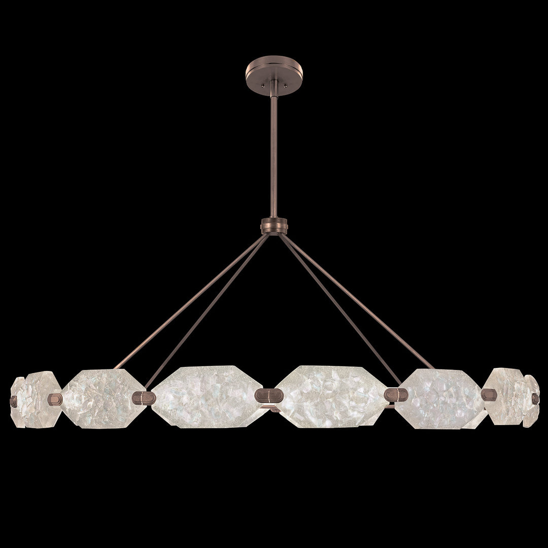 Fine Art Handcrafted Lighting Allison Paladino 74"W Round Pendant in Standard Bronze (873140-31ST)