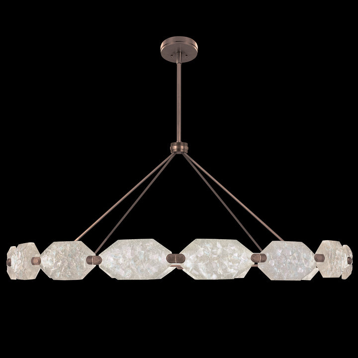 Fine Art Handcrafted Lighting Allison Paladino 74"W Round Pendant in Standard Bronze (873140-31ST)