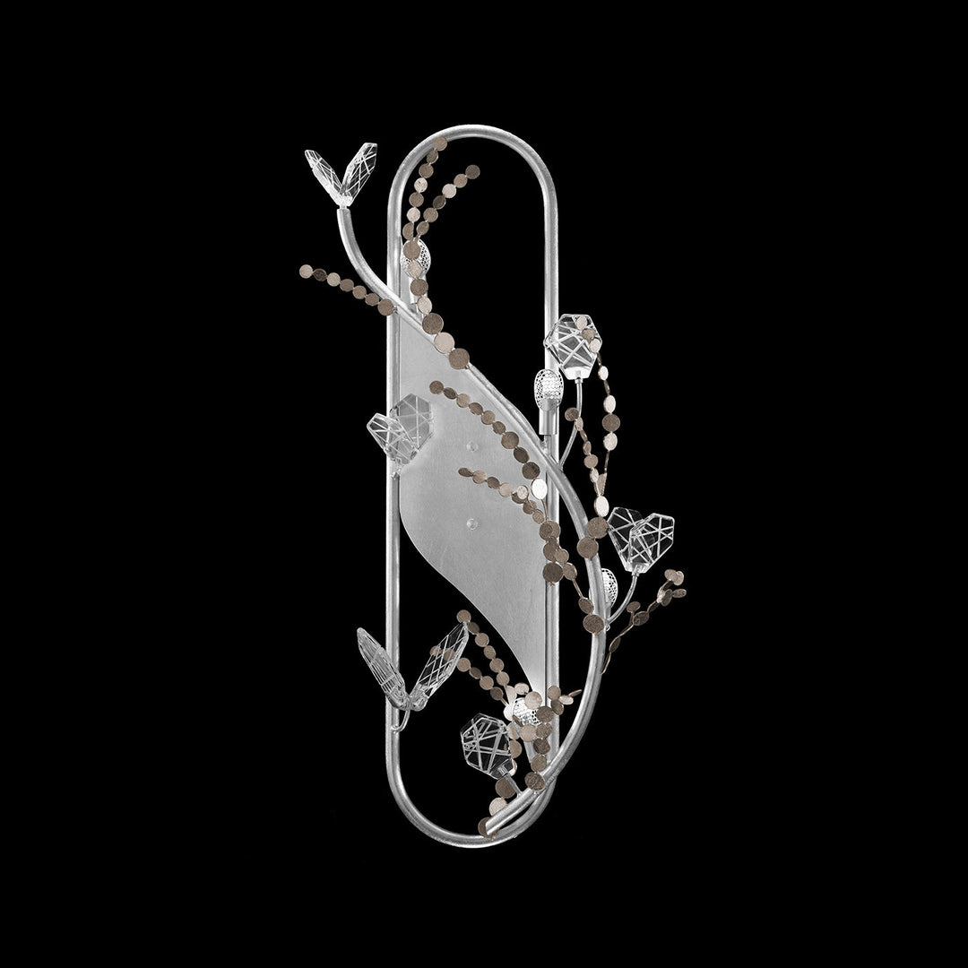Fine Art Handcrafted Lighting Volare 26"H LSF Sconce in Patinated Silver (100163-6)