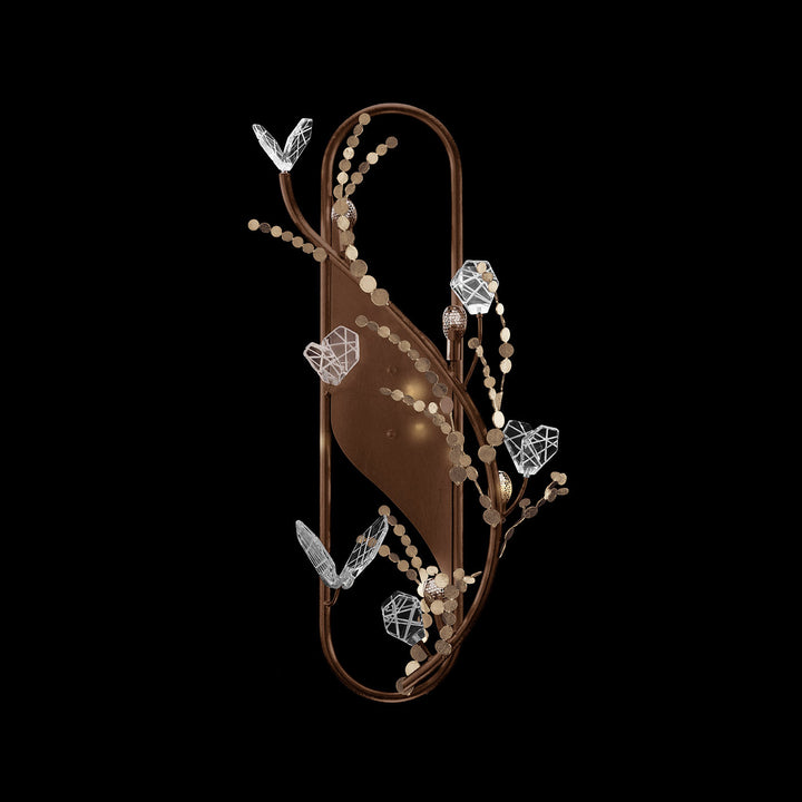 Fine Art Handcrafted Lighting Volare 26"H LSF Sconce in Brushed Bronze (100163-8)