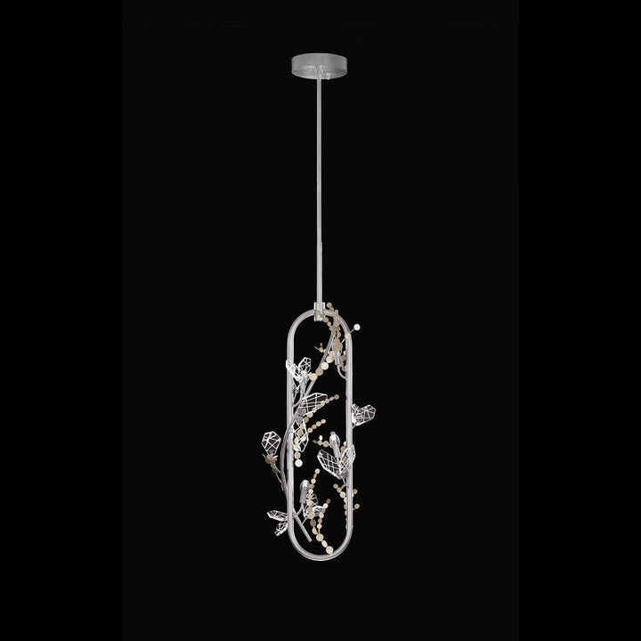 Fine Art Handcrafted Lighting Volare 11.5"W Round Pendant in Patinated Silver (100159-6)