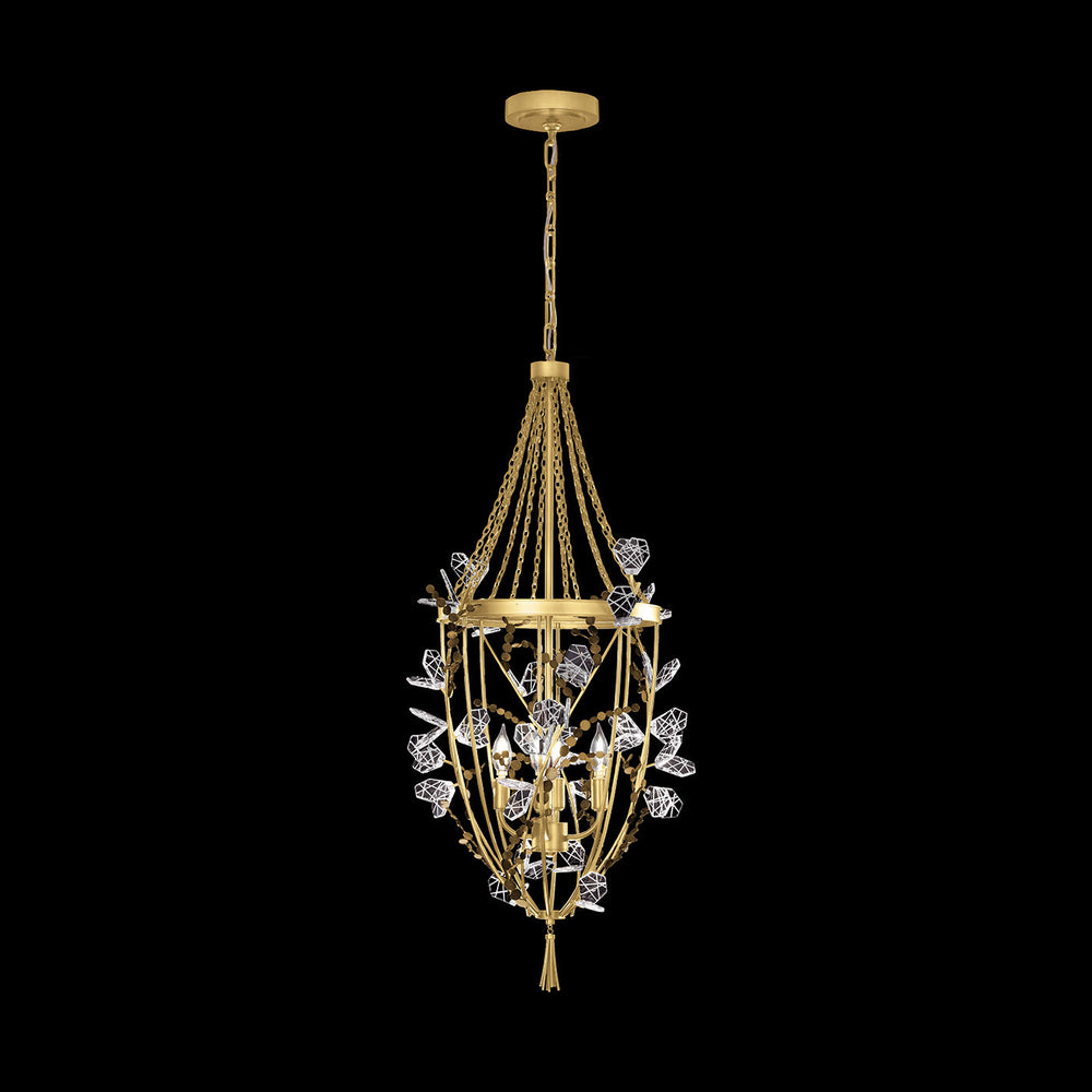 Fine Art Handcrafted Lighting Volare 19.75"W Round Pendant in Burnished Gold (100157-7)