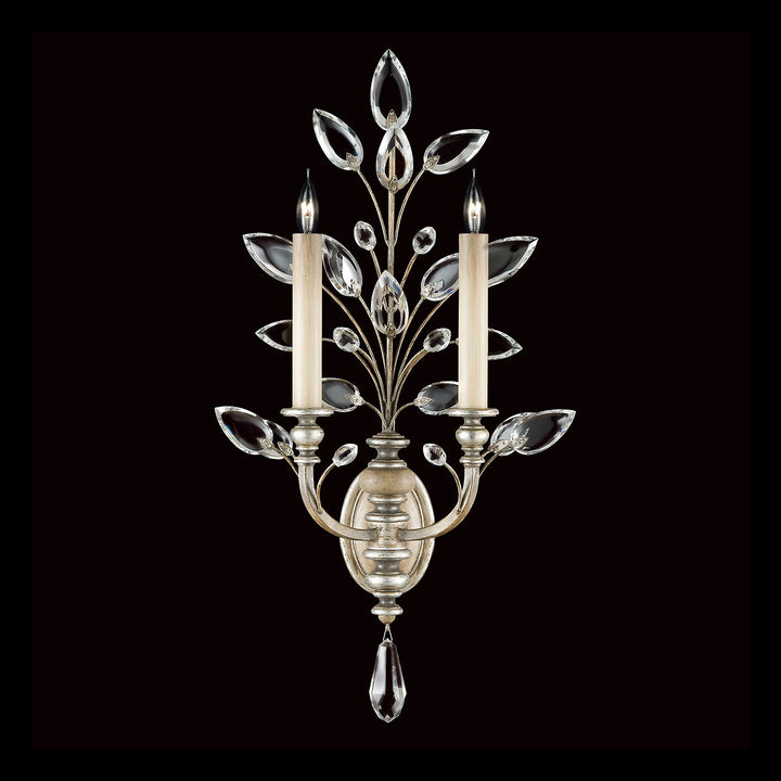 Fine Art Handcrafted Lighting Crystal Laurel 28"H Sconce (Model 759750)