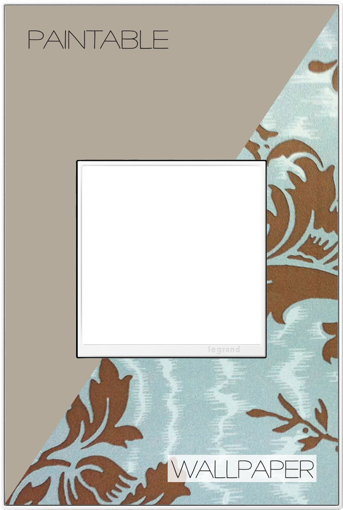 Legrand adorne Custom (White Trim) 1-Gang wall plate