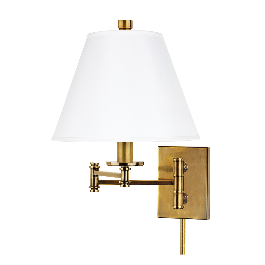 Hudson Valley Lighting Claremont Wall Sconce Wall Sconces Hudson Valley Lighting Aged Brass  