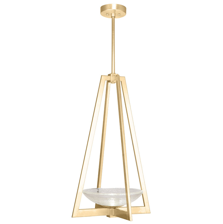 Fine Art Handcrafted Lighting Delphi 17.5"W Square Pendant in Standard Gold Leaf (896040-2ST)