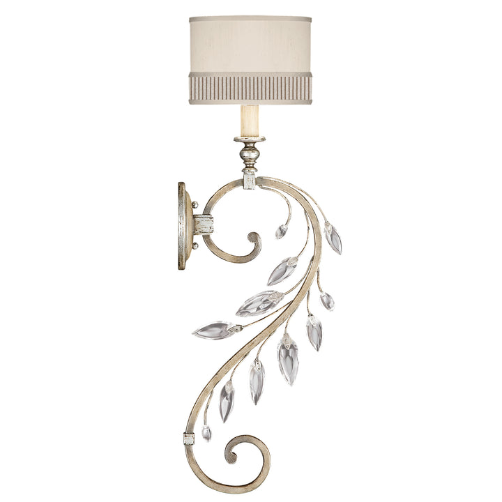 Fine Art Handcrafted Lighting Crystal Laurel Sconce