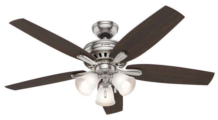 Hunter 52 inch Newsome Ceiling Fan with LED Light Kit Indoor Ceiling Fans Hunter   