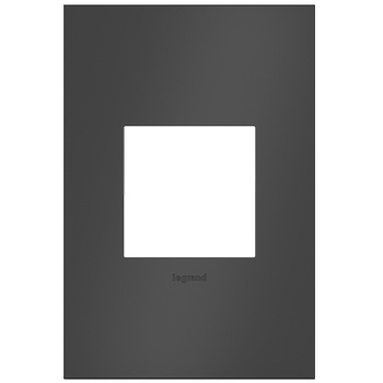 Legrand adorne Satin Black 1-Gang wall plate
