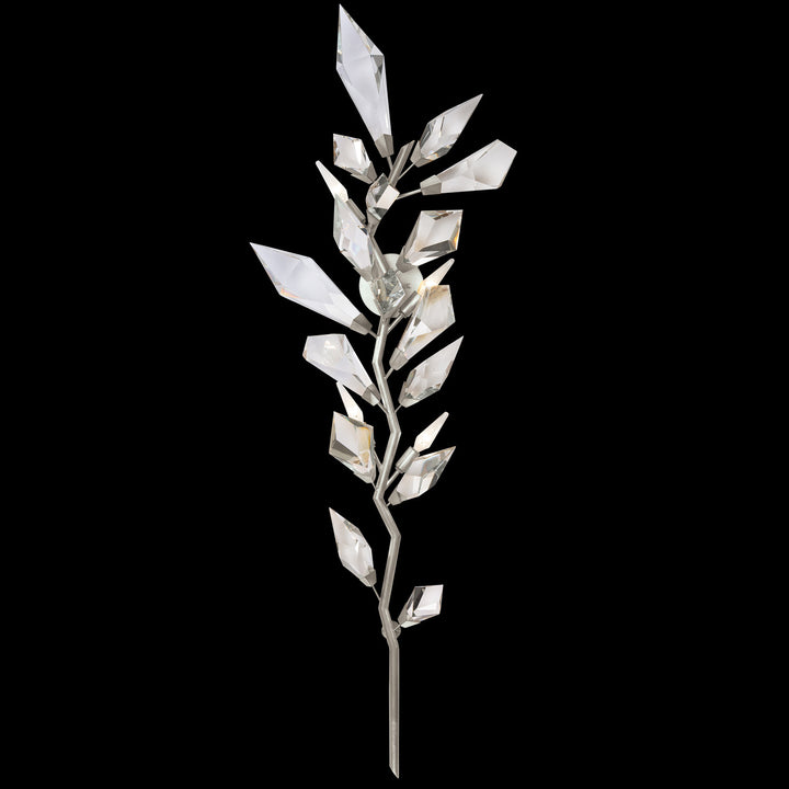 Fine Art Handcrafted Lighting Foret 58"H RSF Sconce in Standard Silver Leaf (902050-1ST)
