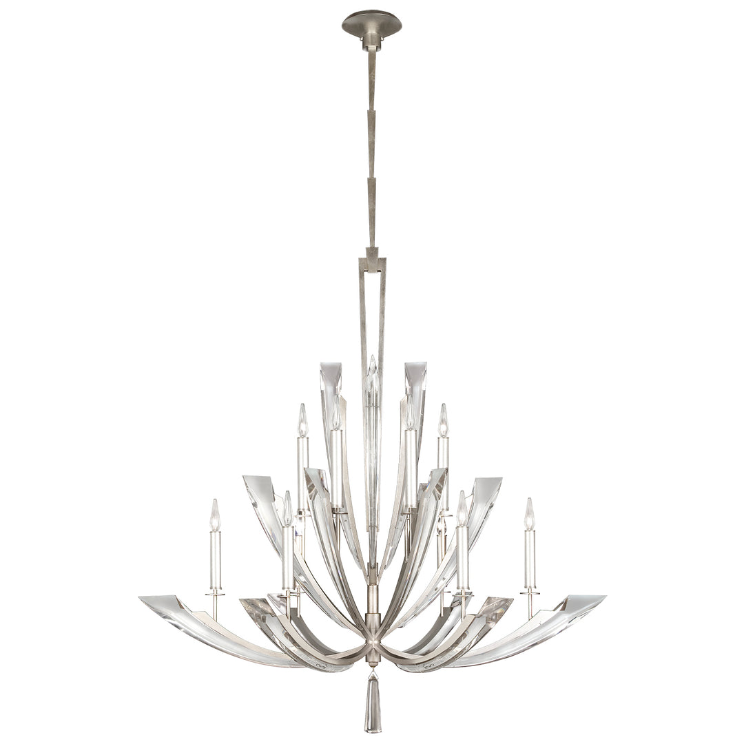 Fine Art Handcrafted Lighting Vol de Cristal Chandelier Chandeliers Fine Art Handcrafted Lighting Silver 54 x 55 