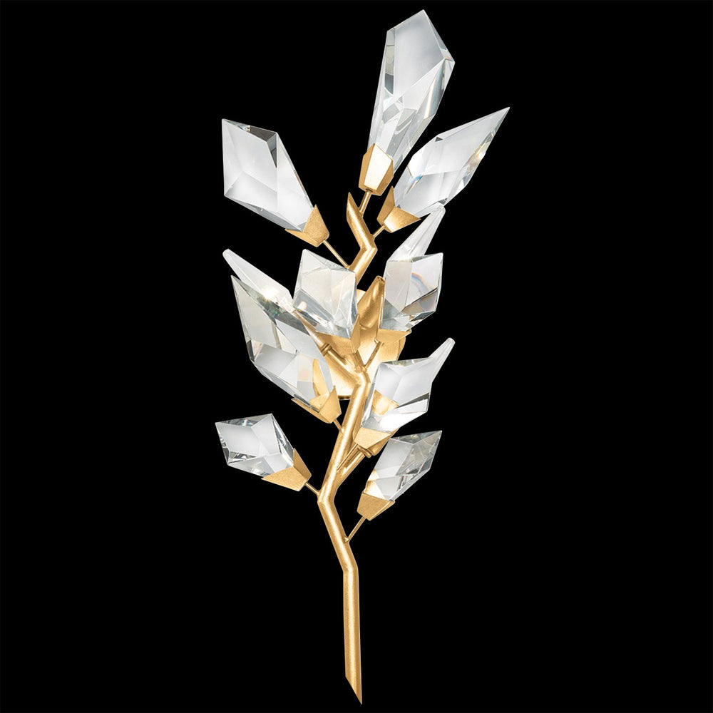 Fine Art Handcrafted Lighting Foret 27"H RSF Sconce in Standard Gold Leaf (902250-2ST)