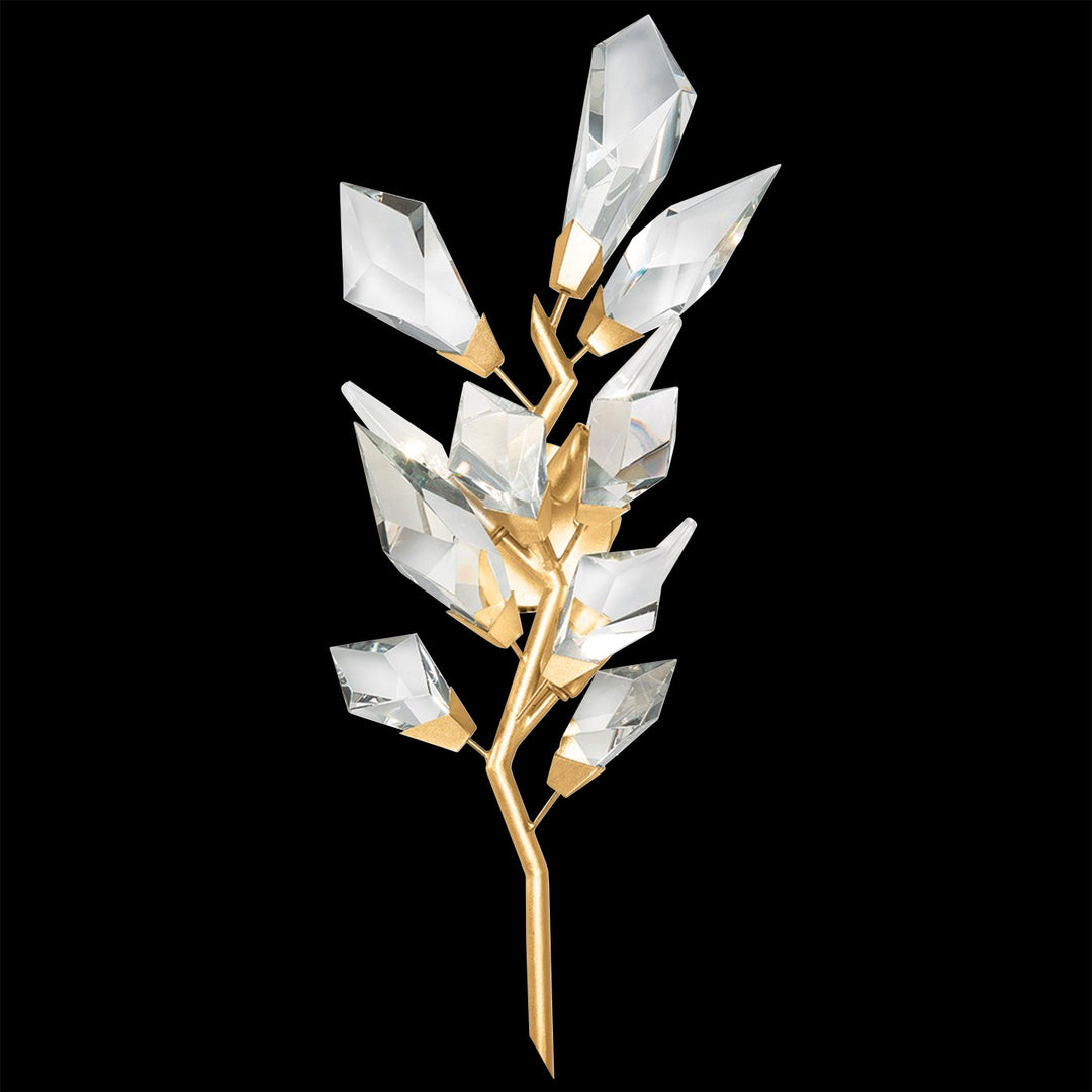 Fine Art Handcrafted Lighting Foret 27"H RSF Sconce in Standard Gold Leaf (902250-2ST)