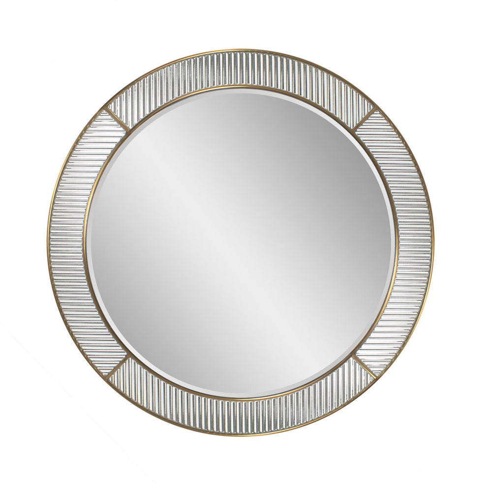 Howard Elliott Frosted Round Wall Mirror