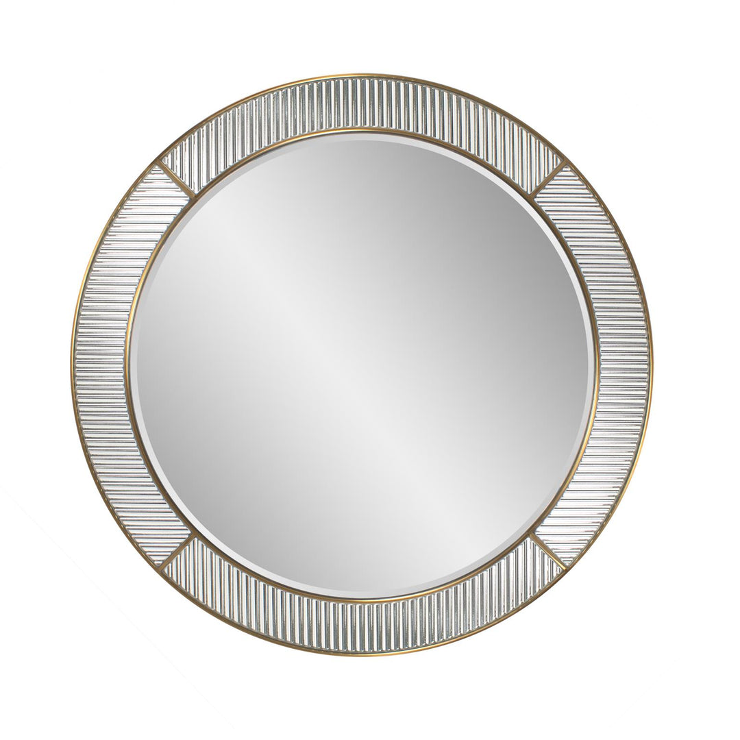 Howard Elliott Frosted Round Wall Mirror