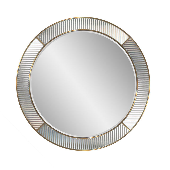 Howard Elliott Frosted Round Wall Mirror