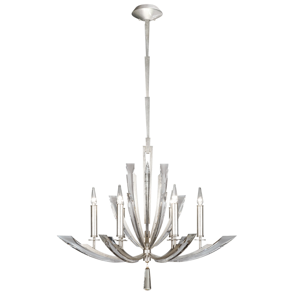 Fine Art Handcrafted Lighting Vol de Cristal Chandelier Chandeliers Fine Art Handcrafted Lighting Silver 36 x 29 