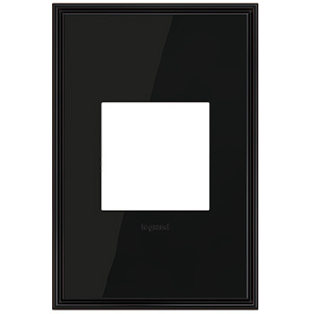 Legrand adorne Black Nickel 1-Gang wall plate