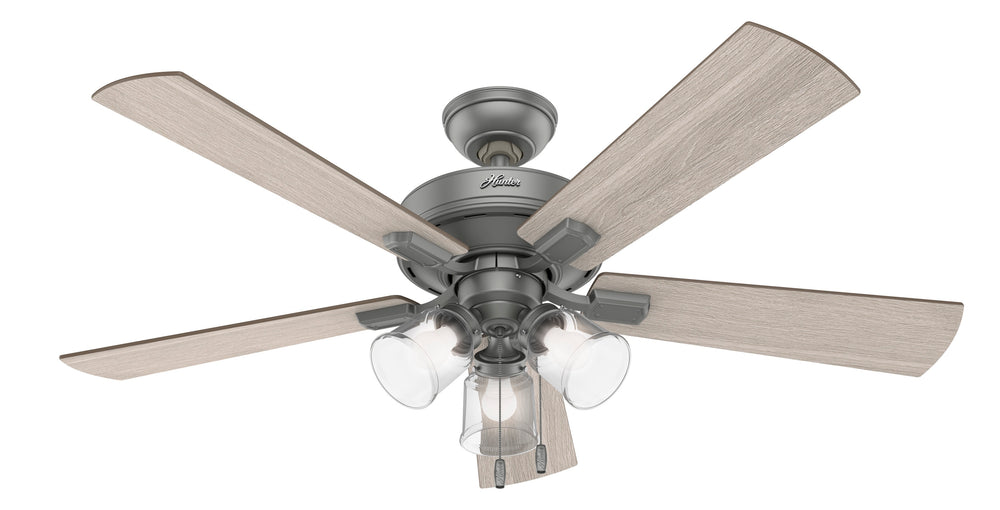 Hunter 52 inch Crestfield Ceiling Fan with LED Light Kit and Pull Chain