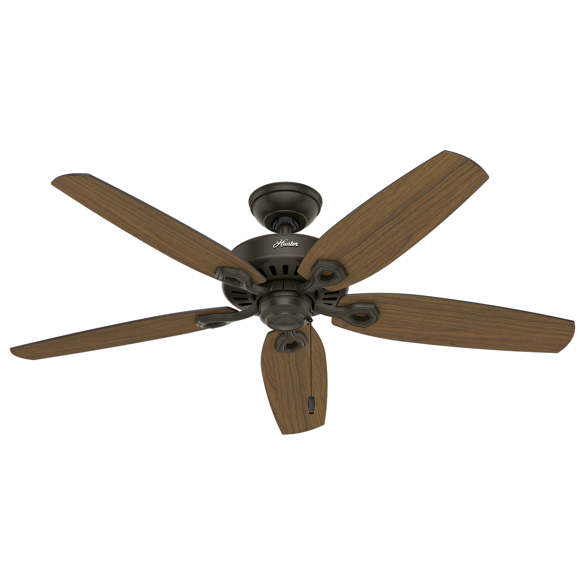 Hunter 52 inch Builder Damp Rated Ceiling Fan and Pull Chain