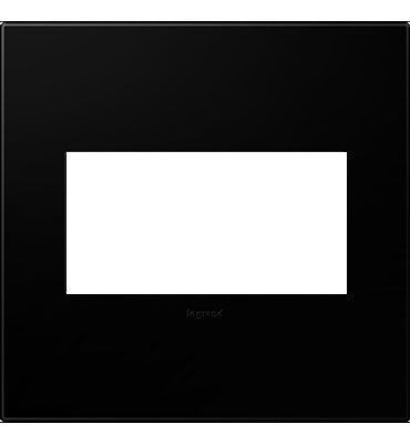 Legrand adorne Black Ink 2-Gang wall plate