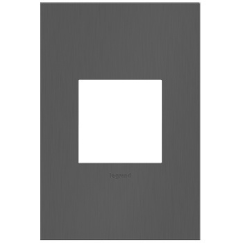 Legrand adorne Brushed Black Nickel 1-Gang wall plate