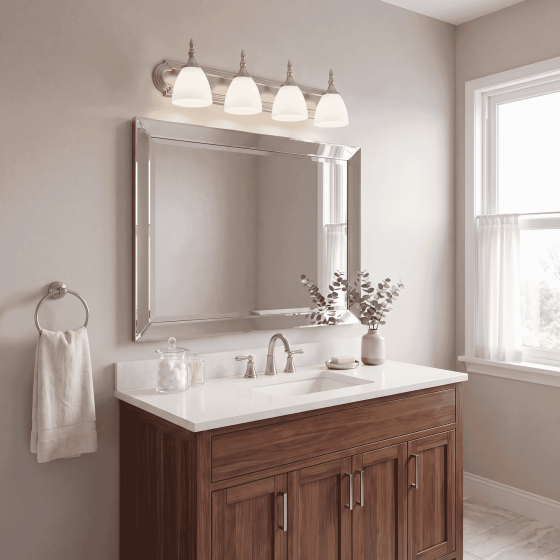 Savoy House Herndon 4-Light Vanity Light 8-1007-4-SN in Satin Nickel