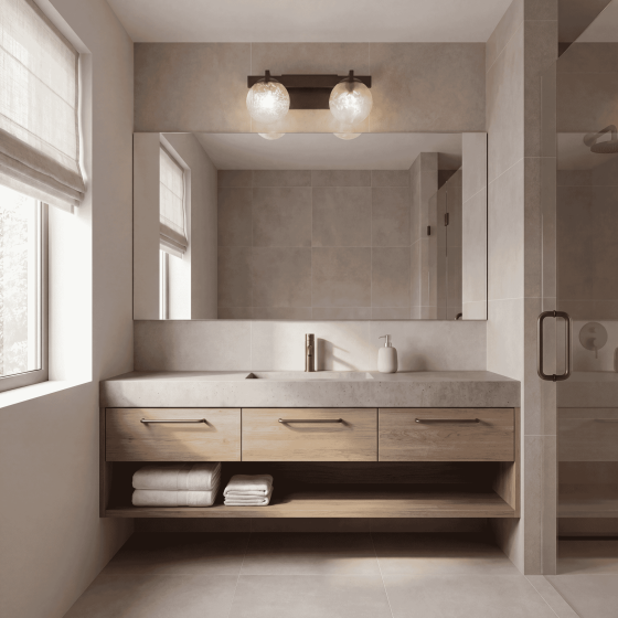 Savoy House Darien 2-Light Bathroom Vanity Light 8-1017-2-15 in Mediterranean Bronze