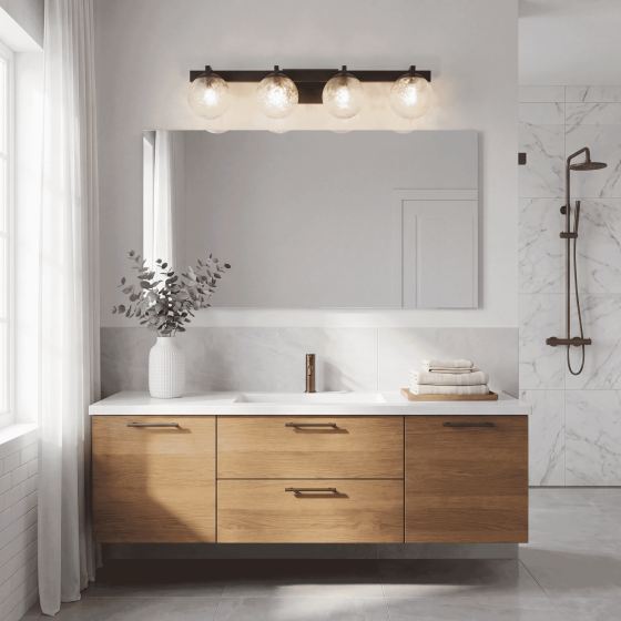 Savoy House Darien 4-Light Bathroom Vanity Light 8-1017-4-15 in Mediterranean Bronze