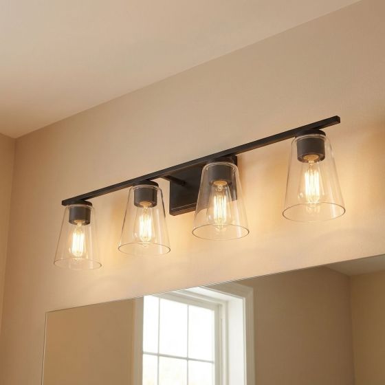 Savoy House Calhoun 4-Light Vanity Light 8-1020-4-BK in Black