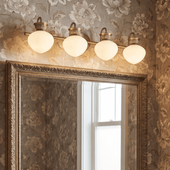 Savoy House Melbourne 4-Light Vanity Light 8-1028-4-127 in Noble Brass