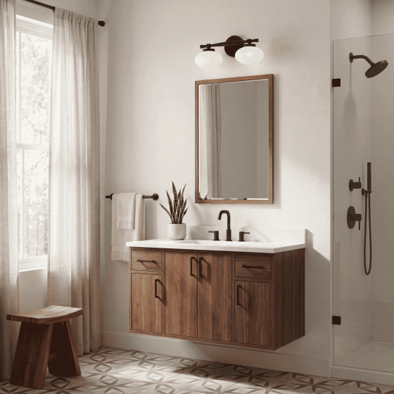 Savoy House Barrow 2-Light Vanity Light 8-1050-2-BK in Matte Black