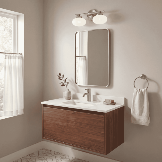 Savoy House Barrow 2-Light Vanity Light 8-1050-2-SN in Satin Nickel