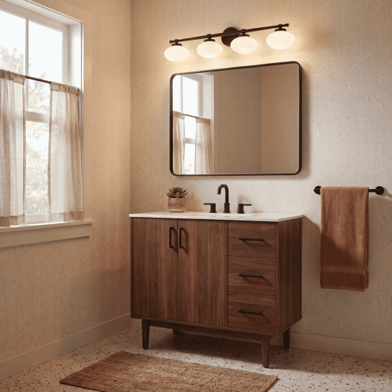 Savoy House Barrow 4-Light Vanity Light 8-1050-4-BK in Matte Black