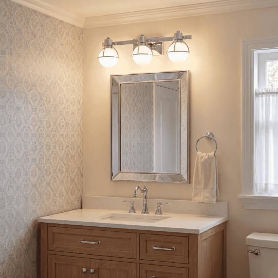 Savoy House Pierce 3-Light Vanity Light 8-1060-3-11 in Chrome