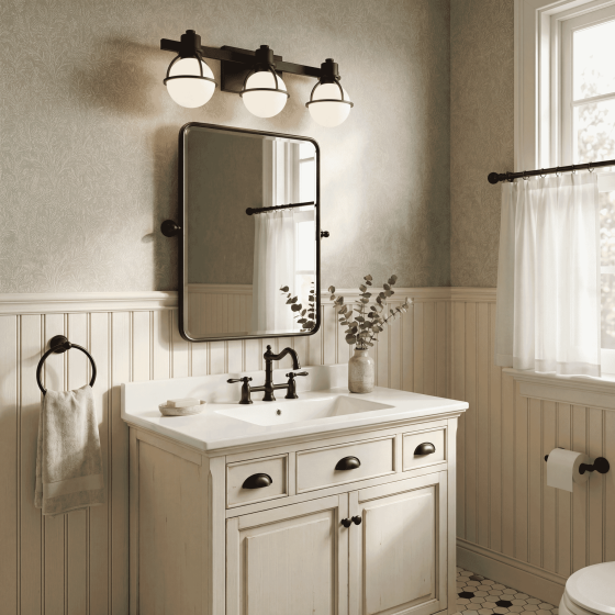 Savoy House Pierce 3-Light Vanity Light 8-1060-3-BK in Matte Black