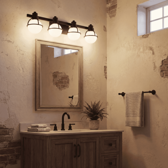 Savoy House Pierce 4-Light Vanity Light 8-1060-4-BK in Matte Black