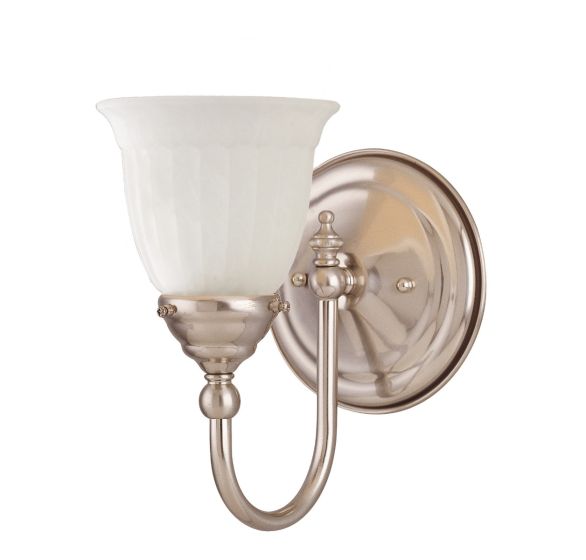 Savoy House Brunswick 1-Light Vanity Light 8-1062-1-SN in Satin Nickel