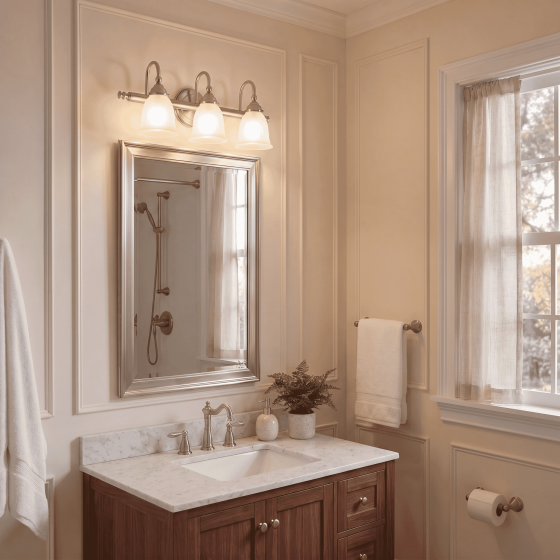 Savoy House Brunswick 3-Light Vanity Light 8-1062-3-SN in Satin Nickel