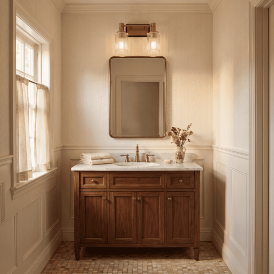 Savoy House Concord 2-Light Vanity Light 8-1102-2-143 in Matte Black with Warm Brass