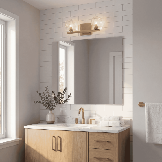 Savoy House Castello 2-Light Vanity Light 8-1239-2-322 in Warm Brass
