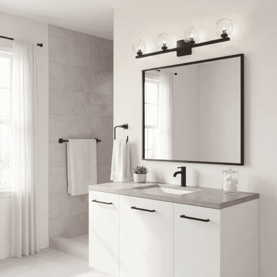 Savoy House Castello 4-Light Vanity Light 8-1239-4-BK in Matte Black