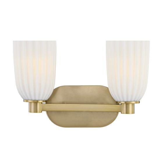 Savoy House Baldwin 2-Light Vanity Light 8-1245-2-127 in Noble Brass