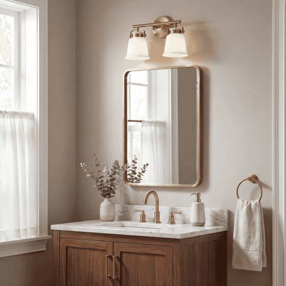 Savoy House Kaden 2-Light Vanity Light 8-1627-2-322 in Warm Brass