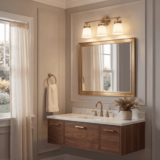 Savoy House Kaden 3-Light Vanity Light 8-1627-3-322 in Warm Brass